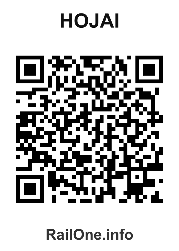RailOne QR Code for Hojai station