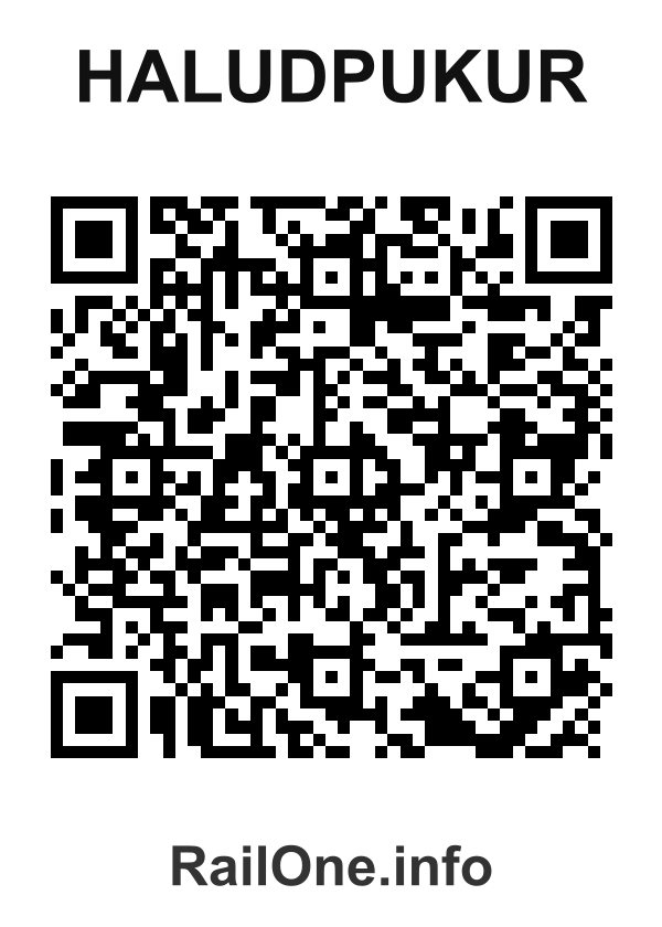 RailOne QR Code for Haludpukur station