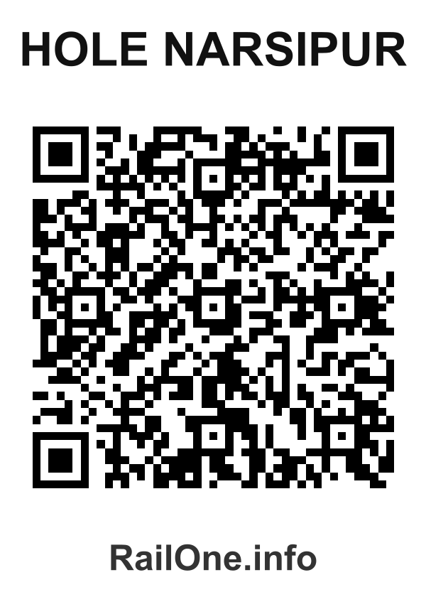 RailOne QR Code for Hole Narsipur station