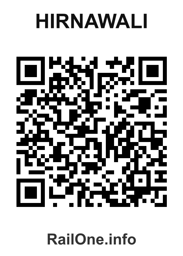 RailOne QR Code for Hirnawali station