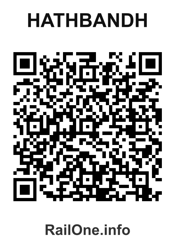 RailOne QR Code for Hathbandh station