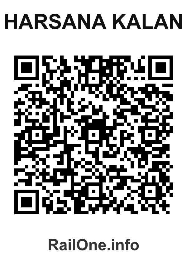 RailOne QR Code for Harsana Kalan station