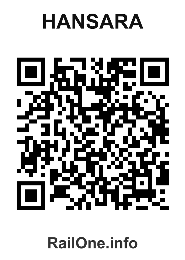RailOne QR Code for Hansara station