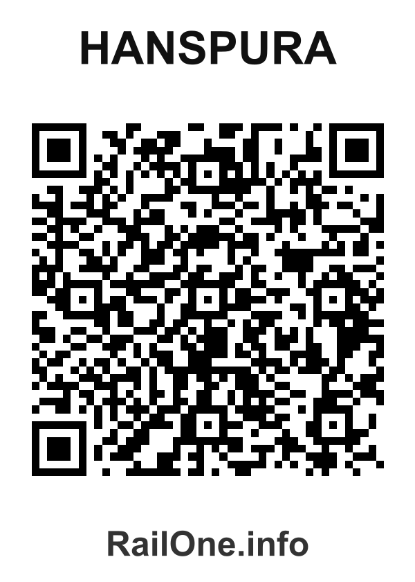 RailOne QR Code for Hanspura station
