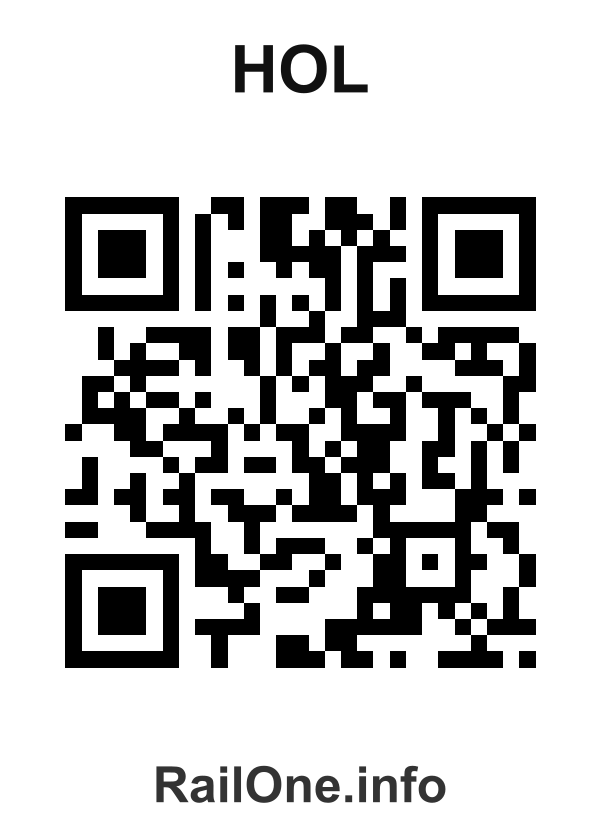 RailOne QR Code for Hol station