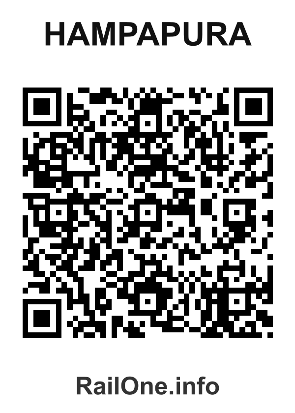 RailOne QR Code for Hampapura station