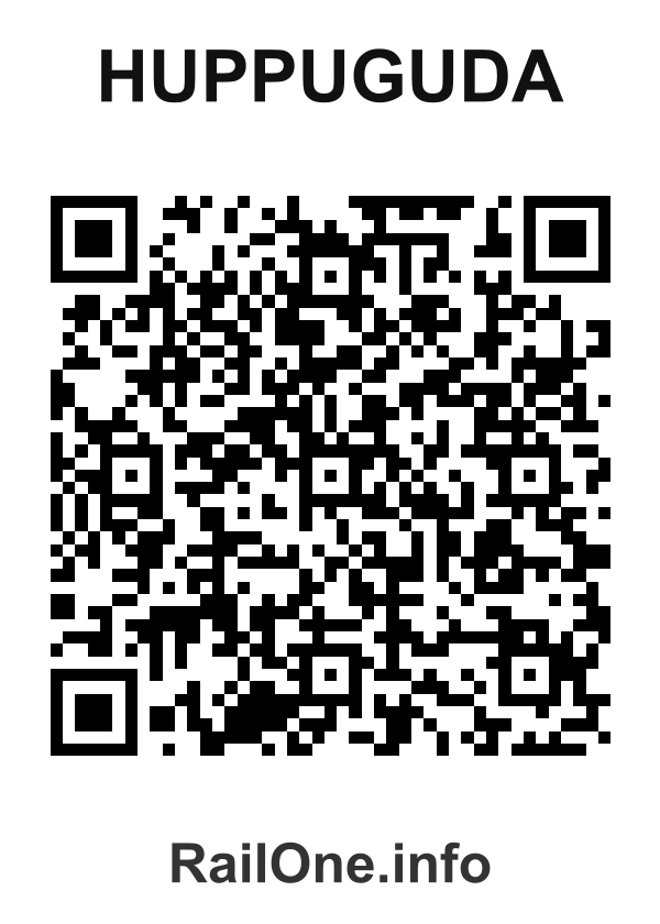 RailOne QR Code for Huppuguda station