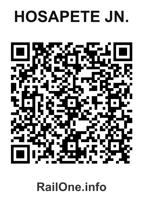 RailOne QR Code for Hosapete Jn. station