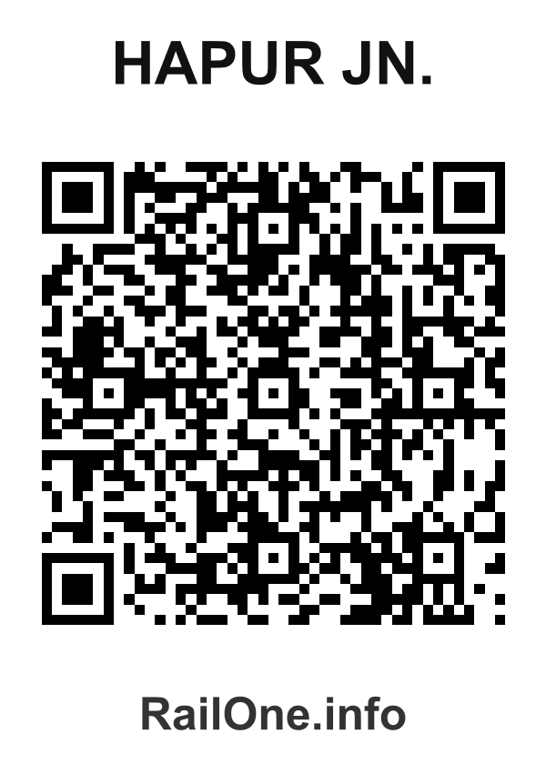 RailOne QR Code for Hapur Jn. station
