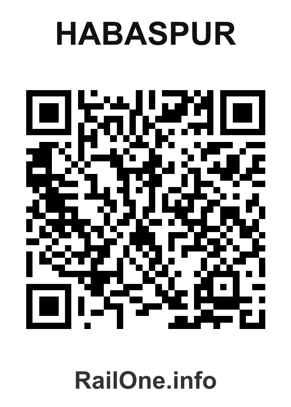 RailOne QR Code for Habaspur station