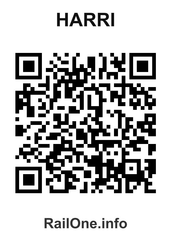 RailOne QR Code for Harri station