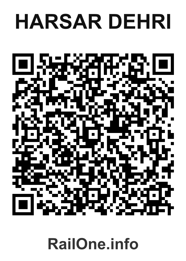 RailOne QR Code for Harsar Dehri station