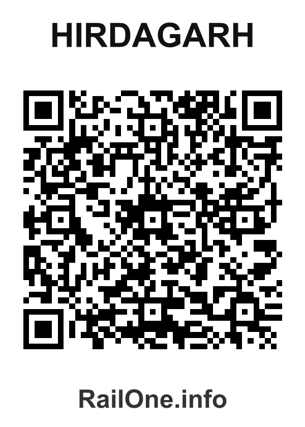 RailOne QR Code for Hirdagarh station