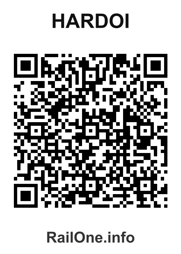 RailOne QR Code for Hardoi station