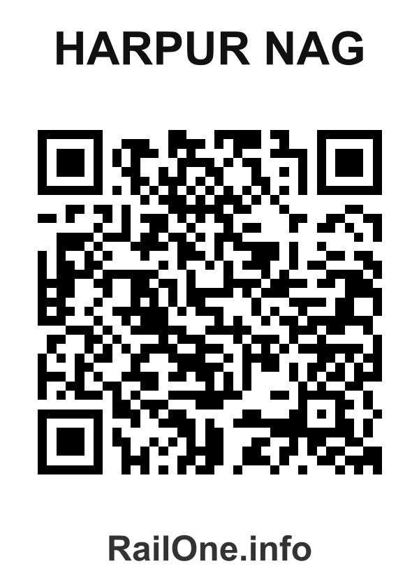 RailOne QR Code for Harpur Nag station