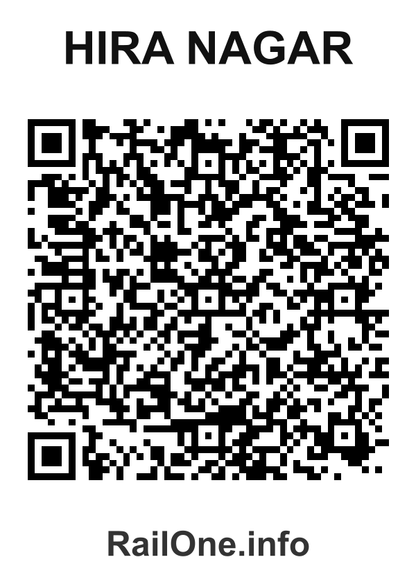 RailOne QR Code for Hira Nagar station