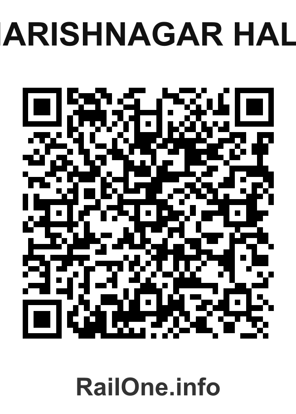 RailOne QR Code for Harishnagar Halt station