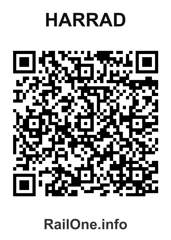 RailOne QR Code for Harrad station
