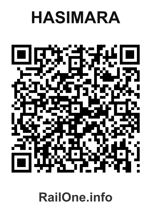 RailOne QR Code for Hasimara station