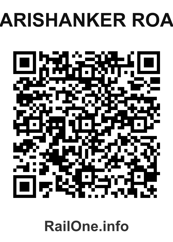 RailOne QR Code for Harishanker Road station