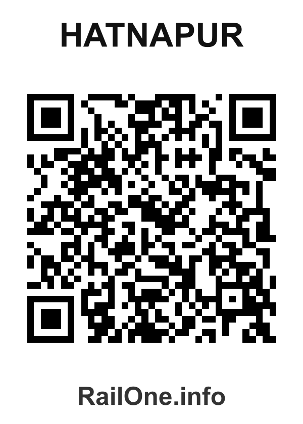 RailOne QR Code for Hatnapur station
