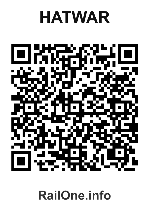 RailOne QR Code for Hatwar station