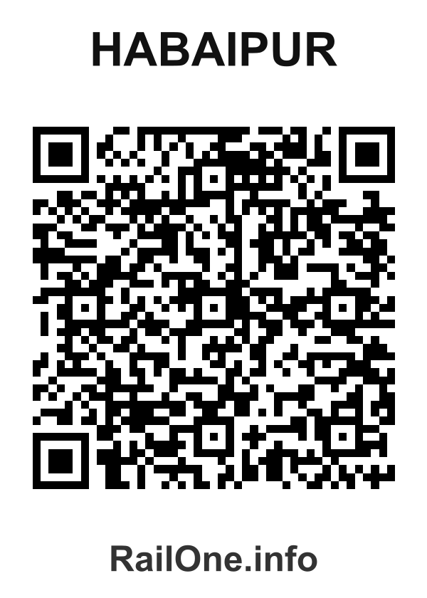 RailOne QR Code for Habaipur station
