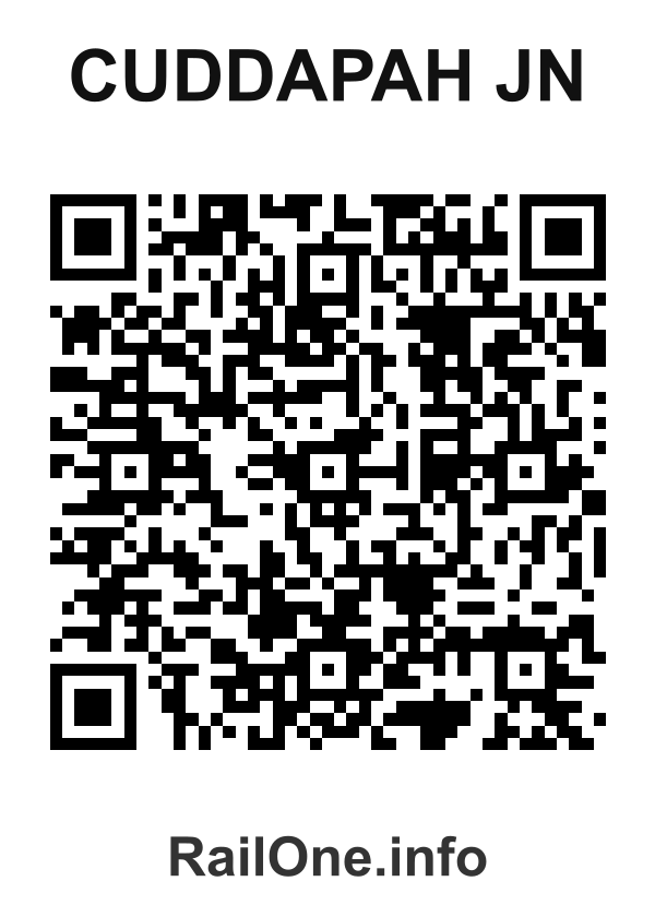 RailOne QR Code for Cuddapah Jn station