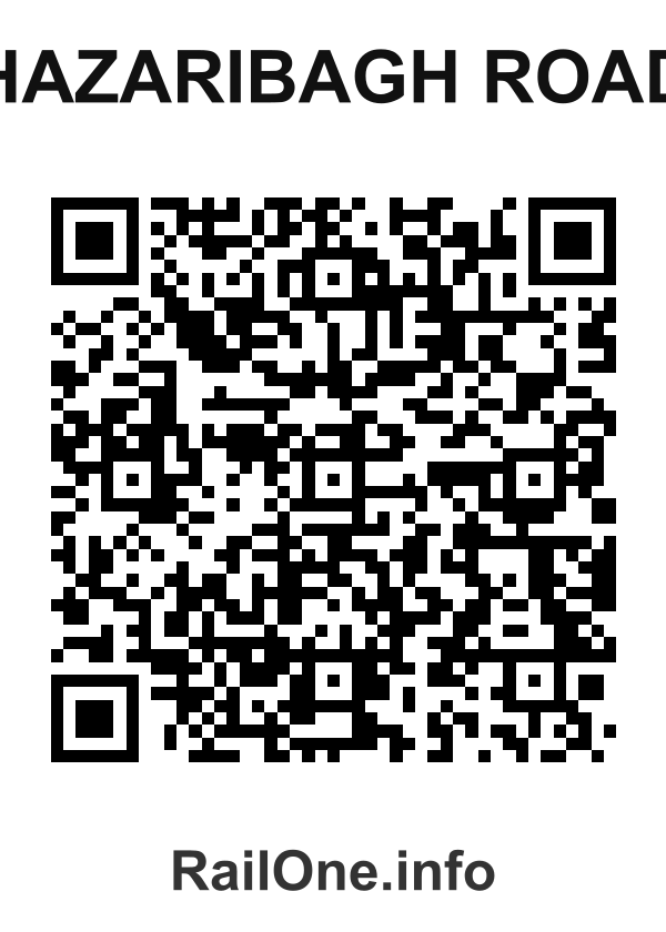 RailOne QR Code for Hazaribagh Road station