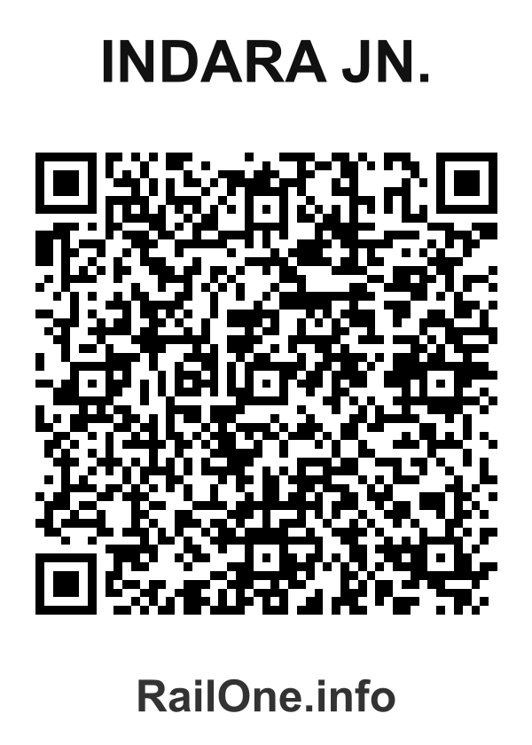 RailOne QR Code for Indara Jn. station
