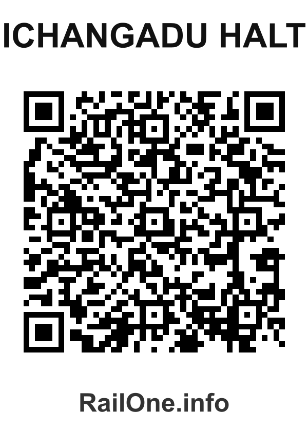RailOne QR Code for Ichangadu Halt station