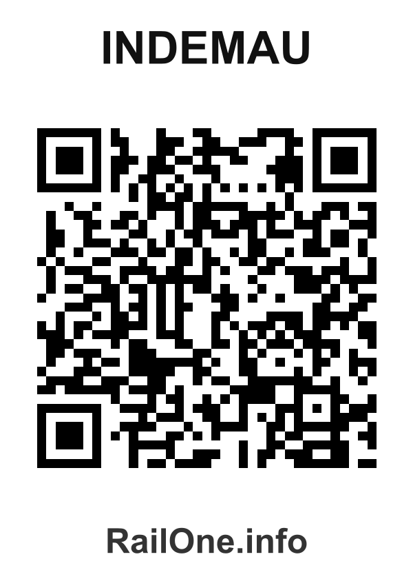 RailOne QR Code for Indemau station