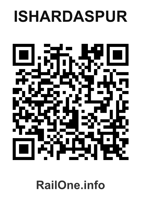 RailOne QR Code for Ishardaspur station