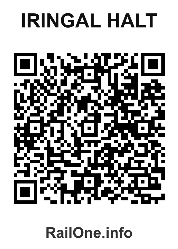 RailOne QR Code for Iringal Halt station