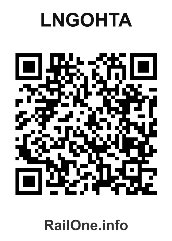 RailOne QR Code for Lngohta station