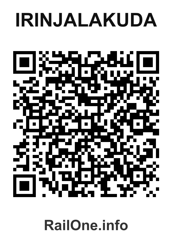 RailOne QR Code for Irinjalakuda station