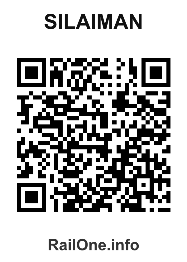 RailOne QR Code for Silaiman station