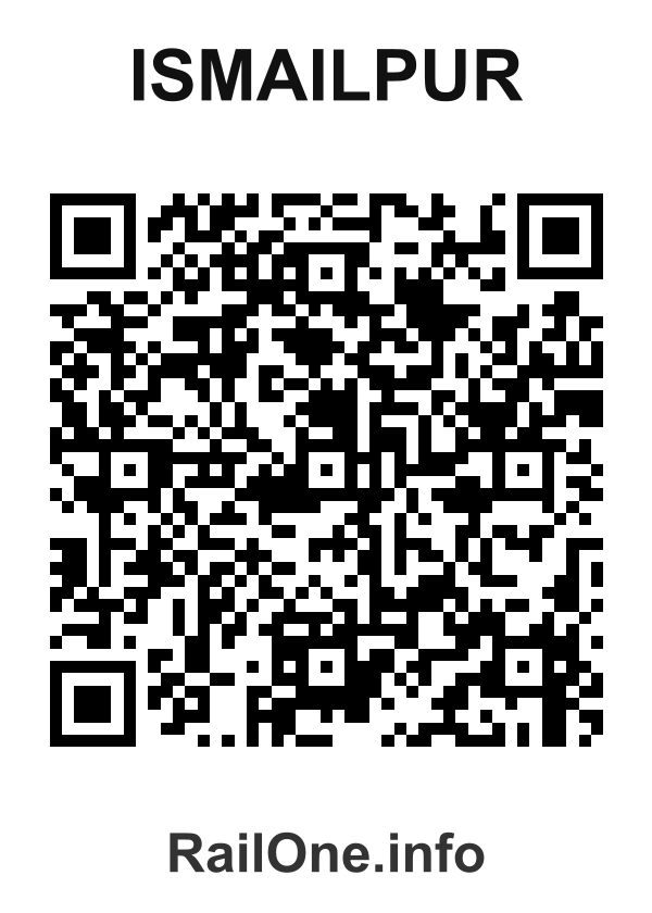 RailOne QR Code for Ismailpur station