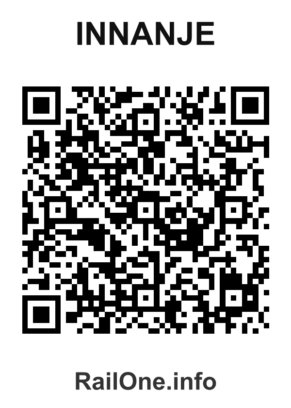 RailOne QR Code for Innanje station