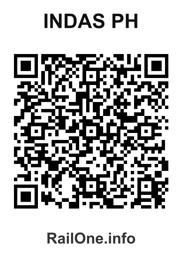 RailOne QR Code for Indas Ph station