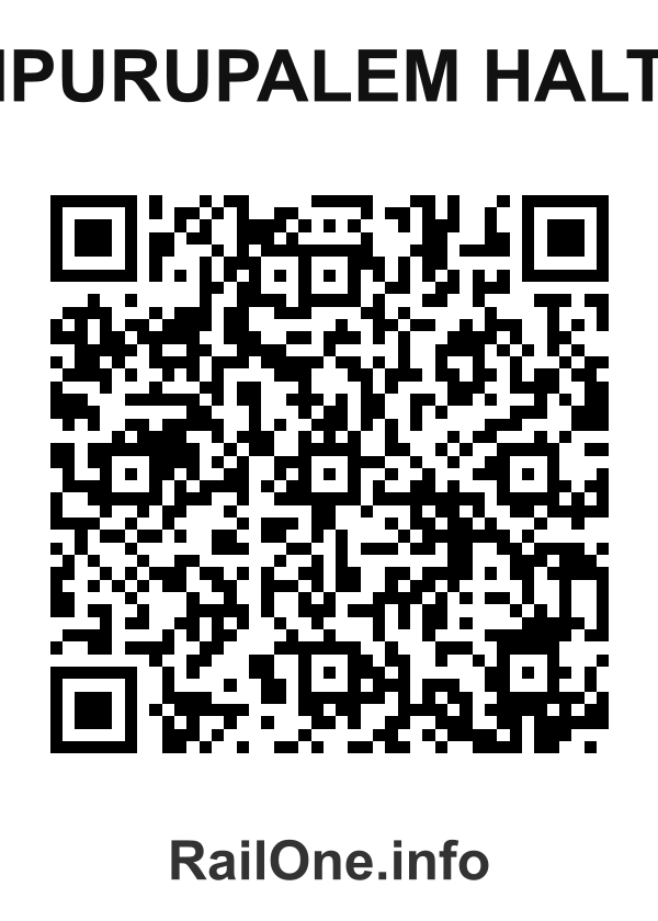 RailOne QR Code for Ipurupalem Halt station