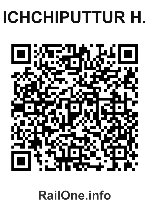 RailOne QR Code for Ichchiputtur H. station
