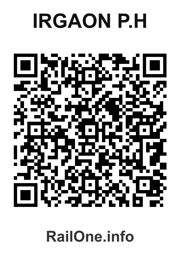 RailOne QR Code for Irgaon P.h station