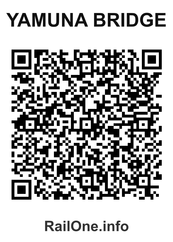 RailOne QR Code for Yamuna Bridge station