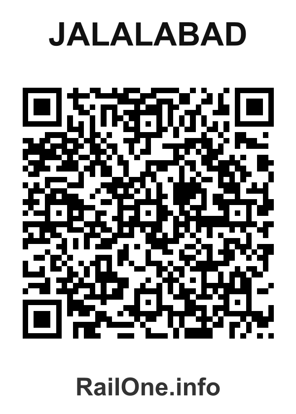 RailOne QR Code for Jalalabad station