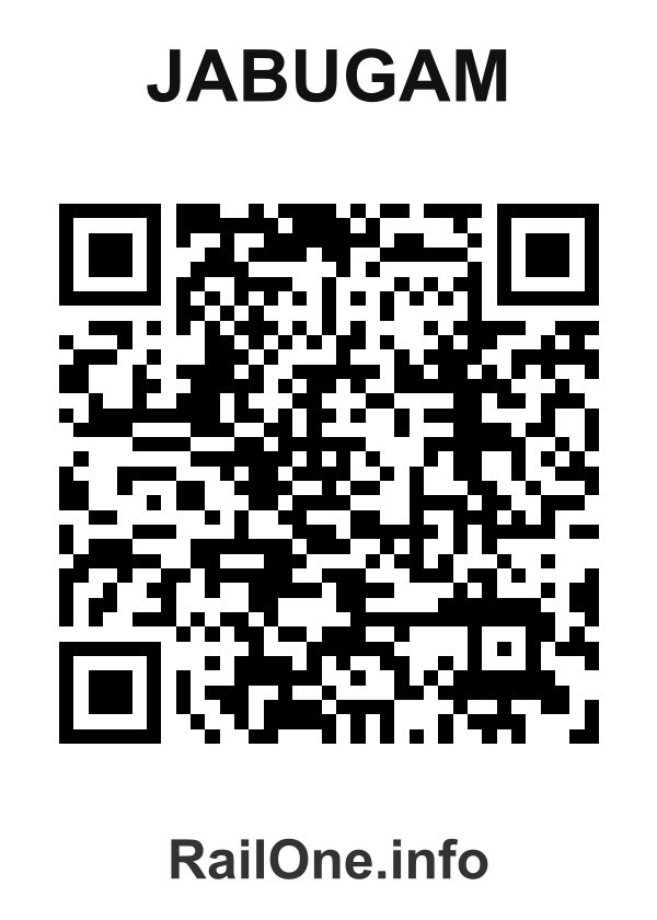 RailOne QR Code for Jabugam station