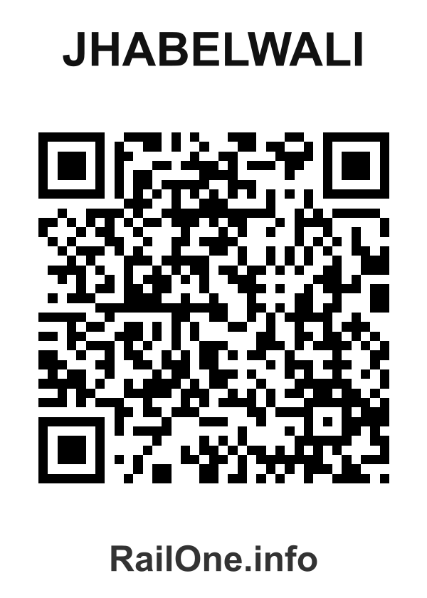 RailOne QR Code for Jhabelwali station