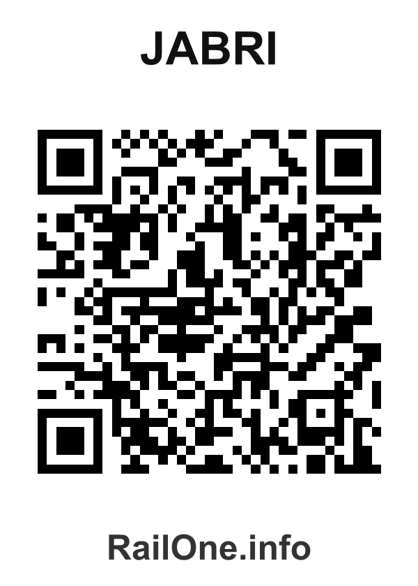 RailOne QR Code for Jabri station