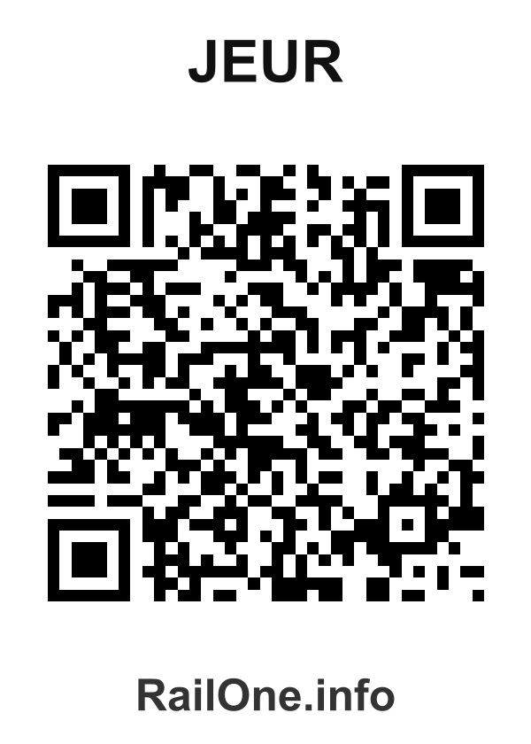 RailOne QR Code for Jeur station