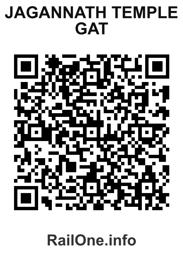 RailOne QR Code for Jagannath Temple Gat station